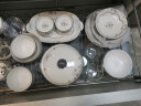 裕行釉下彩陶瓷餐具碗碟套装碗筷碗盘乔迁送人幸福时光52头彩盒装 实拍图
