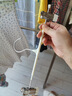 家掌柜裤夹无痕裤架家用挂裤子专用衣架折叠裤子架晾衣架不锈钢袜子夹 圆管伸缩库架(奶油白10个) 实拍图