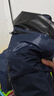 尘玲 雨衣成人 牛津布单层单帽檐分体套装带帽防风防雪安保户外工地安全反光雨衣 实拍图