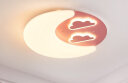 雷士（NVC） LED卧室吸顶灯 卡通儿童房灯具温馨创意童趣简约可爱男孩女孩房 48W 粉色云朵 三段调光 晒单实拍图