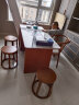 穗驰家具（SUICHI）小户型简约现代茶台办公室是阳台茶桌椅组合新中式岩板泡茶桌 130*70*75茶桌 晒单实拍图