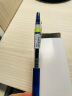 三菱（uni）UMN-138彩色中性笔 0.38mm按动双珠啫喱笔财务用耐水耐光(替芯UMR-83) 蓝黑色 实拍图