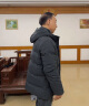 俞兆林中老年人羽绒服男短款冬装爸爸装加厚款防寒保暖爷爷衣服冬季外套 短款灰色 L （115-130斤）穿 实拍图