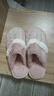 GOEWY棉拖鞋女秋冬季保暖女士棉拖厚底居家室内防滑毛绒拖鞋情侣可外穿 浪漫粉色【TPR防滑大底+保暖锁温+亲肤毛绒】 38-39 （适合38-39脚穿） 实拍图