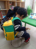 巴布豆防走失儿童背包宝宝男女1-3-6岁幼儿园大中小班小书包户外游玩装玩具零食双肩小背包防水减负 绿色大号（3至6岁）可装A4书 实拍图