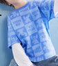 迪士尼（DISNEY）童装儿童针织假两件长袖T恤打底衫上衣24春秋DB311AA08蓝120 实拍图
