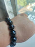 石玥珠宝精品14mm黑玛瑙手串本命年转运珠手链男女士款 水晶玛瑙 实拍图