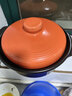 康舒（KANGSHU）砂锅炖锅家用燃气陶瓷锅小号汤煲沙锅煲仔饭煤气灶专用瓦煲煲汤锅 橙色3300ML 实拍图