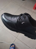 蜻蜓牌（DRAGON-FLY）头层牛皮棉皮鞋男士款冬季真皮商务休闲黑色加绒软皮软底爸爸鞋子 黑色四季单里款 （标准皮鞋尺码） 38 实拍图