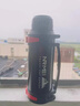 恩尔美（nRMEi）保温杯壶大容量户外72小时长效保温瓶男家用热水瓶车载便携旅行壶 磐石黑2000ml【72小时保温+提手+背带】 实拍图