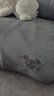 钟爱一生刺绣雪尼尔沙发垫套装四季通用沙发罩套巾防滑盖布定制沙发坐垫子 雪尼尔 闪电熊-深灰色 90cm*180cm 实拍图