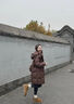美力城暖天鹅泡芙羽绒服中长款女高端90鹅绒加厚外套保暖157 棕色 S （95-110斤） 实拍图