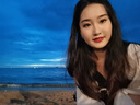 自然美隐形眼镜日抛美瞳水润舒适10片装 chili紫13.9（10片装送佩戴工具） 200度 实拍图