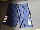 阿迪达斯短裤男夏季透气薄款宽松休闲运动梭织五分裤 蓝/白 1CS-BUW  XL  实拍图