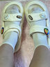FOX.G女士凉鞋女款拖鞋2025年新款软底外穿厚底平底夏季踩屎感沙滩女鞋 白色卡通两穿40-41【适合39-40】 实拍图