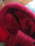 浩冠 帽子女秋冬季时尚帽子围巾一体冬天保暖防风棉帽加绒毛线帽骑行护耳针织帽 酒红 实拍图