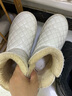 回力官方 雪地靴女鞋冬季加绒加厚棉鞋女皮面防水女靴休闲保暖鞋子女 白色【皮面防水 加绒保暖】 40 实拍图