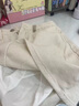 红蜻蜓半身裙新款2026年夏季女装毛边牛仔裙裤高腰a字防走光包臀短裙子 米白色【有内衬】 L 实拍图