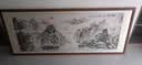 佳得雅新中式客厅装饰画沙发背景墙壁画字画山水画靠山图办公室风景挂画 八方来财A5 70*190cm宣纸锦绫+有机玻璃+胡桃色实木框（热卖款） 实拍图