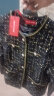 皮尔卡丹品牌女装 小香风粗花呢子外套女秋季2022年新款洋气减龄短款小西装上衣针织 黑色 XL 晒单实拍图