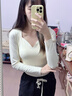多情猫保暖内衣女蓄热锁温面膜肌底衣无痕美肤带胸垫隐形秋衣内搭打底衫 白色 【90%人选择-百搭色】 L 【建议90-130斤】 实拍图