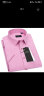 杉杉（FIRS）短袖衬衫男中年商务休闲正装宽松免烫衬衣 TCT4296短袖粉色 41  晒单实拍图