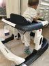 哈比克学步车防o型腿婴儿多功能手推防侧翻宝宝可坐可推学行车起助步车 基础款-高级黑+餐盘【坐垫调节】 实拍图