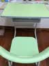 满知儿童学习桌中小学生家用写字课桌椅套装小户型儿童专用可升降书桌 免安装/60*40/简约风/苹果绿 实拍图
