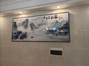2025新款家和万事兴客厅装饰画沙发背景墙壁画字画山水画大气挂画 家和万事兴客厅挂画 油画布140*60CM+黑框 实拍图