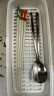 京东京造 筷子餐具套装 抗菌合金筷子8双+2只勺子+一套筷子沥水收纳盒 实拍图