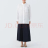 无印良品（MUJI） 女式 麻 宽版衬衫女士长袖衬衣外套夏季款 汉麻 BCJ22C4S 白色 L 165/88A 晒单实拍图