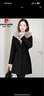 皮尔卡丹（pierre cardin）2025新款加绒派克服女中长款外套仿皮草羊剪绒胆大衣连帽 黑色 升级带帽绳 XL 125-140斤左右 实拍图