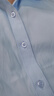 南极人（Nanjiren）衬衫男 纯色商务休闲衬衣舒适透气短袖白衬衫男 浅蓝色短袖衬衫XL 实拍图