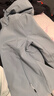伯希和（Pelliot）[风盾]户外冲锋软壳衣防风秋季外套女登山服男夹克12230602灰M 实拍图