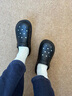 朴西奶酪踩屎感洞洞鞋女厚底凉鞋沙滩包头拖鞋外穿情侣 礁石黑 39-40 实拍图