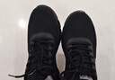 361°男鞋黑色运动鞋男跑步鞋网鞋秋冬季新款透气网面大码休闲旅游鞋子 乌黑色/中灰 40 实拍图