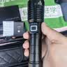 KFAN手电筒强光充电户外超亮远射激光26650专用锂电池小型战术疝气灯 【P120灯芯6000W】二电一线豪配 实拍图