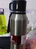 杯鑫格 保温杯男女316不锈钢大容量茶水分离泡茶杯子便携壶带滤网水杯子 一杯双盖免费刻字钢本色1500ml 实拍图