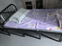 万坤（WANKUN）折叠床单人床双人办公室午休床家用陪护床硬板床铁床免安装四折床 加厚款圆管床90CM宽 实拍图