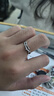 中国黄金（CHINA GOLD）连理枝银情侣戒指男女求婚活口对戒表白情人节618生日礼物女生 京速达*连理枝戒指【情侣一对】中金礼盒 实拍图