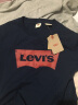 Levi's【全新升级】李维斯2024春夏新版情侣同款短袖T恤logo印花简约 藏蓝色0002 S 实拍图