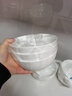 品来运纯白骨瓷碗家用米饭碗吃饭碗小汤碗大号面碗陶瓷餐具套装组合大碗 7英寸大号面碗（2个） 实拍图