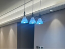 雷士（NVC）led餐厅吊灯具餐桌灯饰北欧简约可调节卧室吧台创意几何3头带光源 实拍图