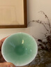 恒福影青瓷茶杯主人杯单杯陶瓷功夫茶具品茗杯办公室家用喝茶小杯子 清荷杯（梅子青） 实拍图