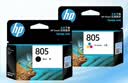 惠普（HP）805墨盒1212 2332 dj2720  2722 2723 2729打印机 805黑色彩色组合（约120页+100页） 实拍图