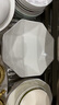 康琴（KANGQIN）白钻石金边家用盘子菜盘方形异形菜盘网红款整套陶瓷餐具餐盘碗盘 【描金】8英寸八角盘6个装 实拍图