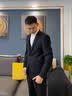 罗蒙2026秋冬季男士休闲西服男韩版修身商务休闲小西装英伦风上衣外套 10131/717黑色【春秋常规单扣】 XL 实拍图