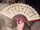 倾沫古风折扇中国风男士扇子折叠便携扇复古宣传扇子夏季扇子 枫桥夜泊 10寸 实拍图