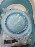 十月结晶婴儿洗澡盆新生儿大号可折叠宝宝浴盆格洛里蓝浴盆浴网浴垫3件套 实拍图