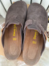 Devo软木鞋男女时尚包头鞋勃肯拖鞋新品休闲外穿拖鞋3624 深棕反绒牛皮 43 （建议拍小一码） 实拍图